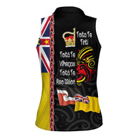 Aotearoa and Niue Toitu Te Tiriti Women Sleeveless Polo Shirt Honour the Treaty - Fight Together Stand Together LT03 - Polynesian Pride