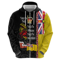 Aotearoa and Niue Toitu Te Tiriti Zip Hoodie Honour the Treaty - Fight Together Stand Together LT03 - Polynesian Pride