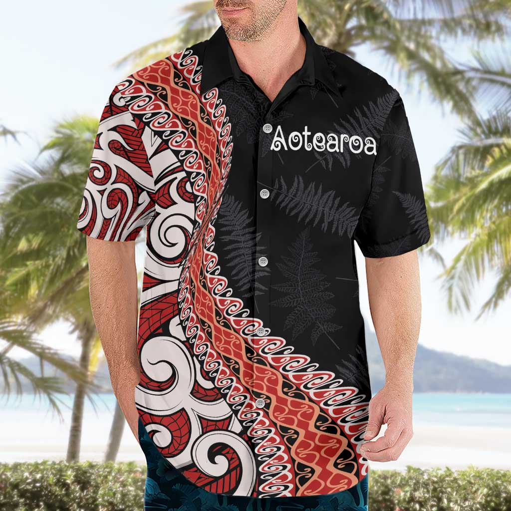 Aotearoa Maori Stylized Koru - Silver Ferns Hawaiian Shirt LT03 - Polynesian Pride