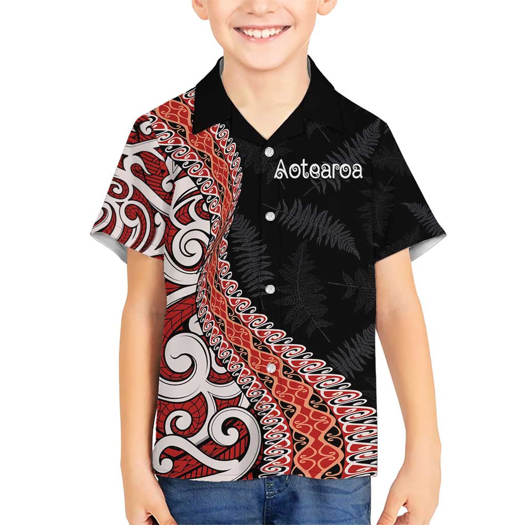 Aotearoa Maori Stylized Koru - Silver Ferns Hawaiian Shirt LT03 - Polynesian Pride