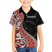 Aotearoa Maori Stylized Koru - Silver Ferns Hawaiian Shirt LT03 - Polynesian Pride