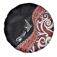 Aotearoa Maori Stylized Koru - Silver Ferns Spare Tire Cover LT03 - Polynesian Pride