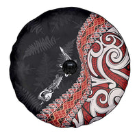 Aotearoa Maori Stylized Koru - Silver Ferns Spare Tire Cover LT03 - Polynesian Pride