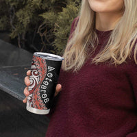Aotearoa Maori Stylized Koru - Silver Ferns Tumbler Cup
