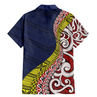 Aotearoa and Niue Family Matching Mermaid Dress and Hawaiian Shirt Hiapo Maori Stylized Koru LT03 - Polynesian Pride