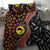 Aotearoa and Australia Bedding Set Maori Koru Ferns With Aboriginal Kangaroo