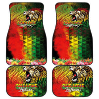 Hawaiian Reggae Car Mats Jawaiian One Love-Tribal Tatoos and Rastafari Lion LT03 - Polynesian Pride