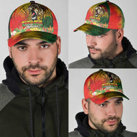 Hawaiian Reggae Classic Cap Jawaiian One Love-Tribal Tatoos and Rastafari Lion LT03 - Polynesian Pride