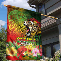 Hawaiian Reggae Garden Flag Jawaiian One Love-Tribal Tatoos and Rastafari Lion LT03 - Polynesian Pride