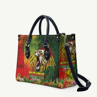 Hawaiian Reggae Leather Bag Jawaiian One Love-Tribal Tatoos and Rastafari Lion LT03 Multicolor - Polynesian Pride