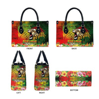 Hawaiian Reggae Leather Bag Jawaiian One Love-Tribal Tatoos and Rastafari Lion LT03 - Polynesian Pride