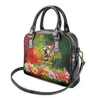 Hawaiian Reggae Shoulder Handbag Jawaiian One Love-Tribal Tatoos and Rastafari Lion LT03 - Polynesian Pride