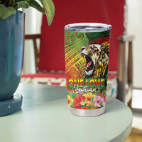 Hawaiian Reggae Tumbler Cup Jawaiian One Love-Tribal Tatoos and Rastafari Lion LT03 - Polynesian Pride