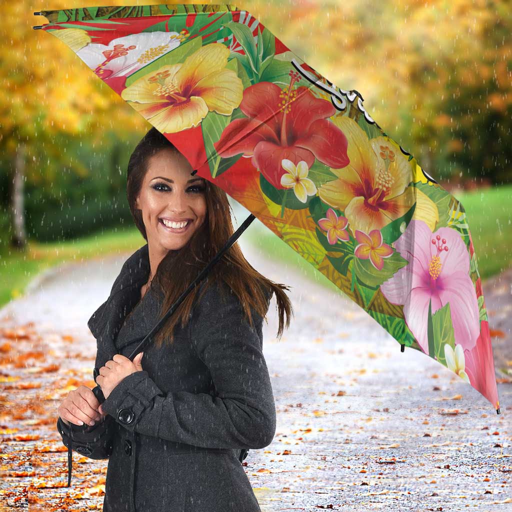 Hawaiian Reggae Umbrella Jawaiian One Love-Tribal Tatoos and Rastafari Lion LT03 - Polynesian Pride