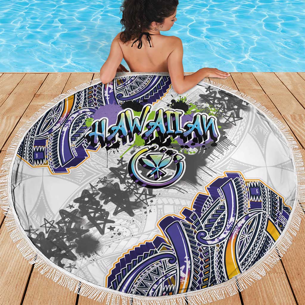 Traditional Art Hawaiian Kakau Tattoos Beach Blanket Graffiti Style LT03 - Polynesian Pride