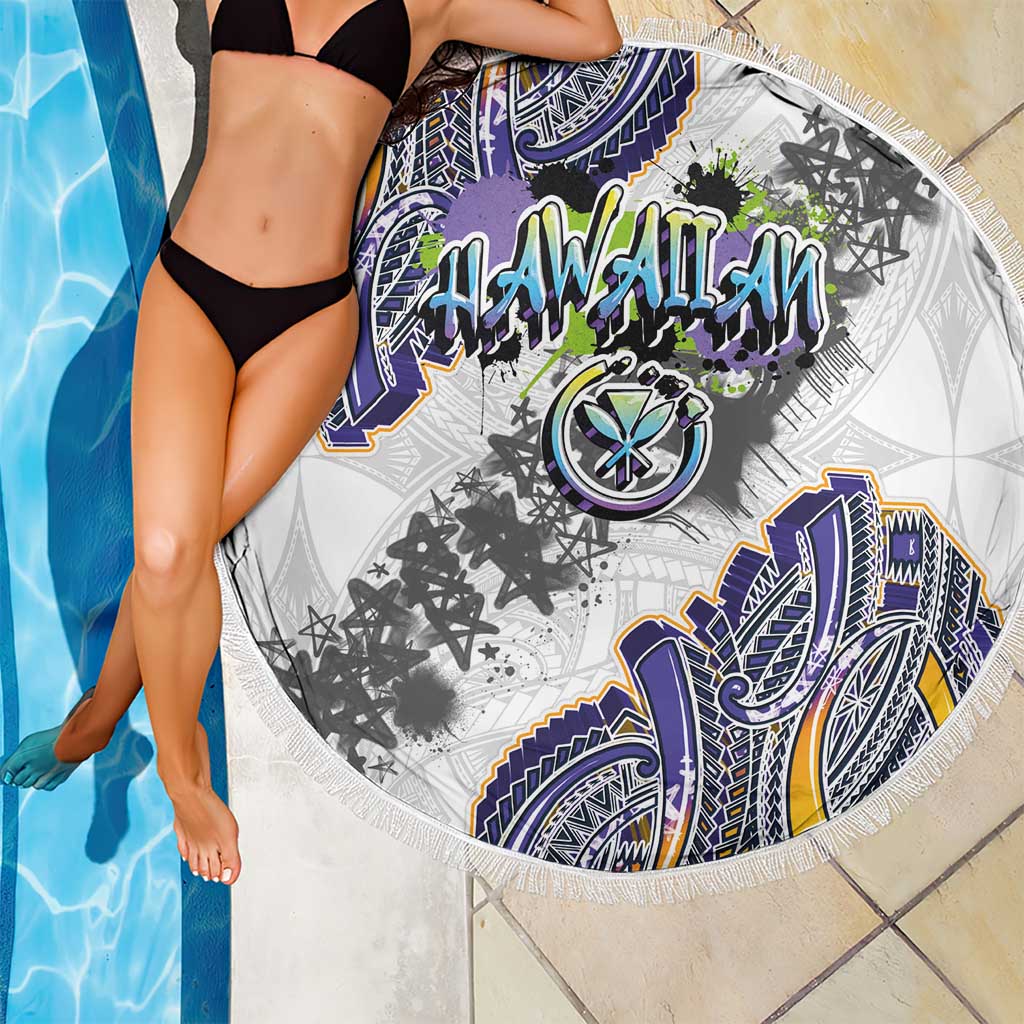 Traditional Art Hawaiian Kakau Tattoos Beach Blanket Graffiti Style LT03 - Polynesian Pride