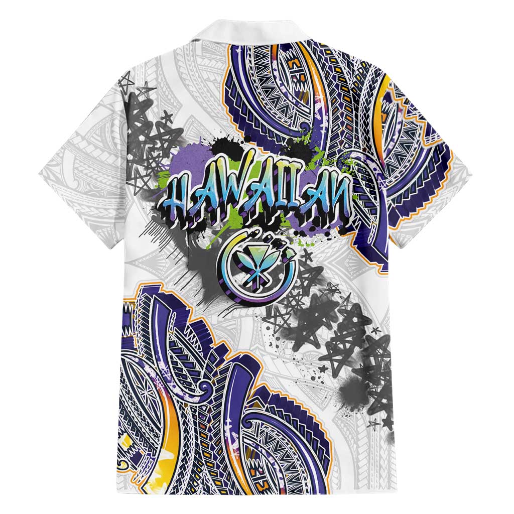 Traditional Art Hawaiian Kakau Tattoos Hawaiian Shirt Graffiti Style LT03 - Polynesian Pride