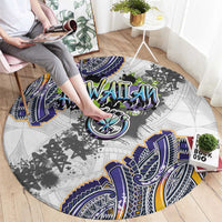 Traditional Art Hawaiian Kakau Tattoos Round Carpet Graffiti Style LT03 - Polynesian Pride