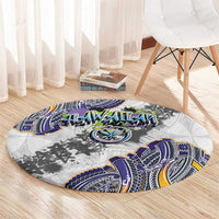 Traditional Art Hawaiian Kakau Tattoos Round Carpet Graffiti Style LT03 - Polynesian Pride