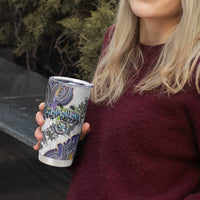 Traditional Art Hawaiian Kakau Tattoos Tumbler Cup Graffiti Style - Polynesian Pride