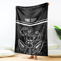 Custom Hawaii Warrior Blanket Kakau Quilt Pattern LT03 - Polynesian Pride