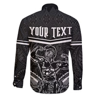 Custom Hawaii Warrior Family Matching Tank Maxi Dress and Hawaiian Shirt Kakau Quilt Pattern LT03 - Polynesian Pride