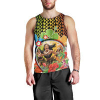 Hawaii Womens Day Wahine Men Tank Top Strong Beautiful Woman with Kakau Style LT03 - Polynesian Pride