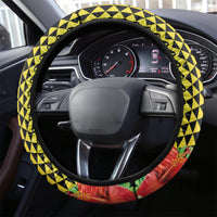 Hawaii Womens Day Wahine Steering Wheel Cover Strong Beautiful Woman with Kakau Style LT03 - Polynesian Pride