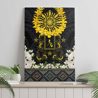 Flores de Mayo and Filipino Fiesta Canvas Wall Art The Sun-Jasmine and Polynesian Yakan Tattoo Barong Style LT03 - Polynesian Pride