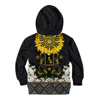 Flores de Mayo and Filipino Fiesta Kid Hoodie The Sun-Jasmine and Polynesian Yakan Tattoo Barong Style LT03 - Polynesian Pride