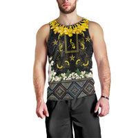 Flores de Mayo and Filipino Fiesta Men Tank Top The Sun-Jasmine and Polynesian Yakan Tattoo Barong Style LT03 - Polynesian Pride
