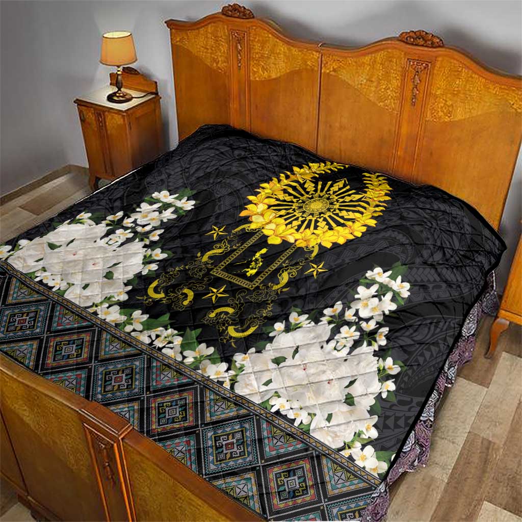 Flores de Mayo and Filipino Fiesta Quilt The Sun-Jasmine and Polynesian Yakan Tattoo Barong Style LT03 - Polynesian Pride