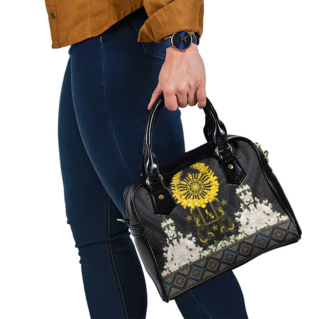 Flores de Mayo and Filipino Fiesta Shoulder Handbag The Sun-Jasmine and Polynesian Yakan Tattoo Barong Style LT03 - Polynesian Pride