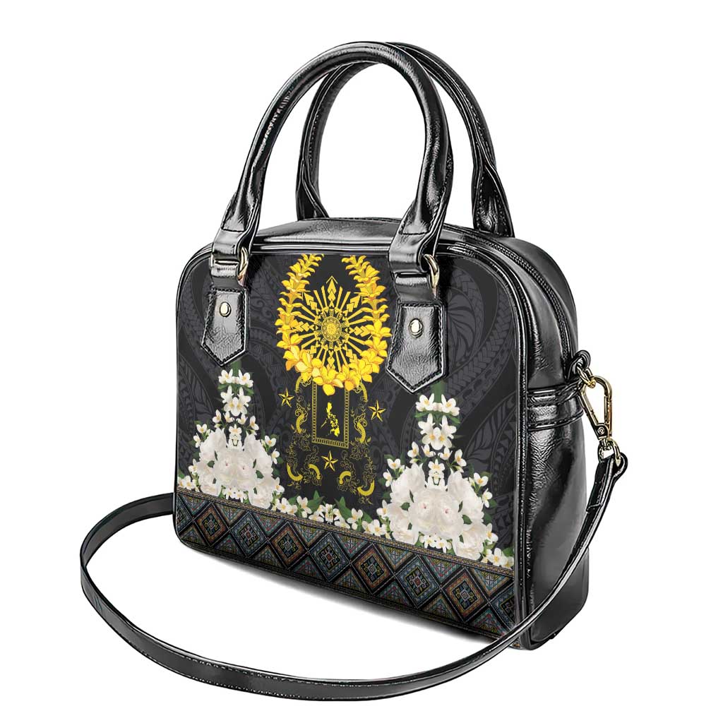 Flores de Mayo and Filipino Fiesta Shoulder Handbag The Sun-Jasmine and Polynesian Yakan Tattoo Barong Style LT03 - Polynesian Pride
