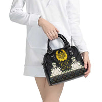 Flores de Mayo and Filipino Fiesta Shoulder Handbag The Sun-Jasmine and Polynesian Yakan Tattoo Barong Style LT03 - Polynesian Pride