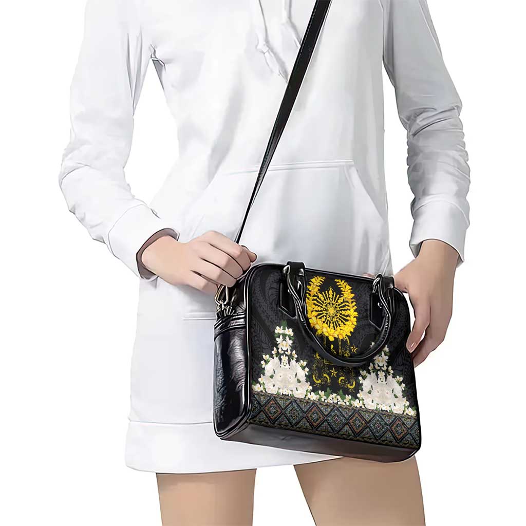 Flores de Mayo and Filipino Fiesta Shoulder Handbag The Sun-Jasmine and Polynesian Yakan Tattoo Barong Style LT03 - Polynesian Pride