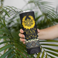Flores de Mayo and Filipino Fiesta Skinny Tumbler The Sun-Jasmine and Polynesian Yakan Tattoo Barong Style LT03 - Polynesian Pride