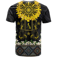 Flores de Mayo and Filipino Fiesta T Shirt The Sun-Jasmine and Polynesian Yakan Tattoo Barong Style LT03 - Polynesian Pride