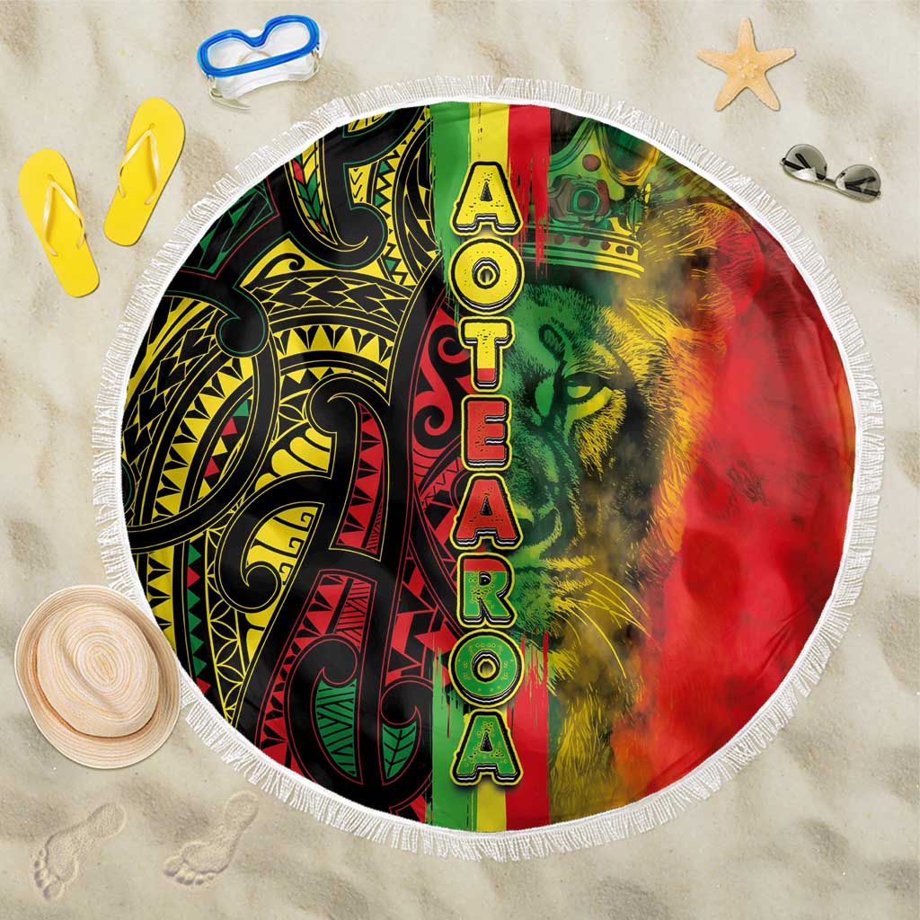 Aotearoa Reggae Beach Blanket Maori Reggae-One Love LT03 One Size 150cm Reggae - Polynesian Pride