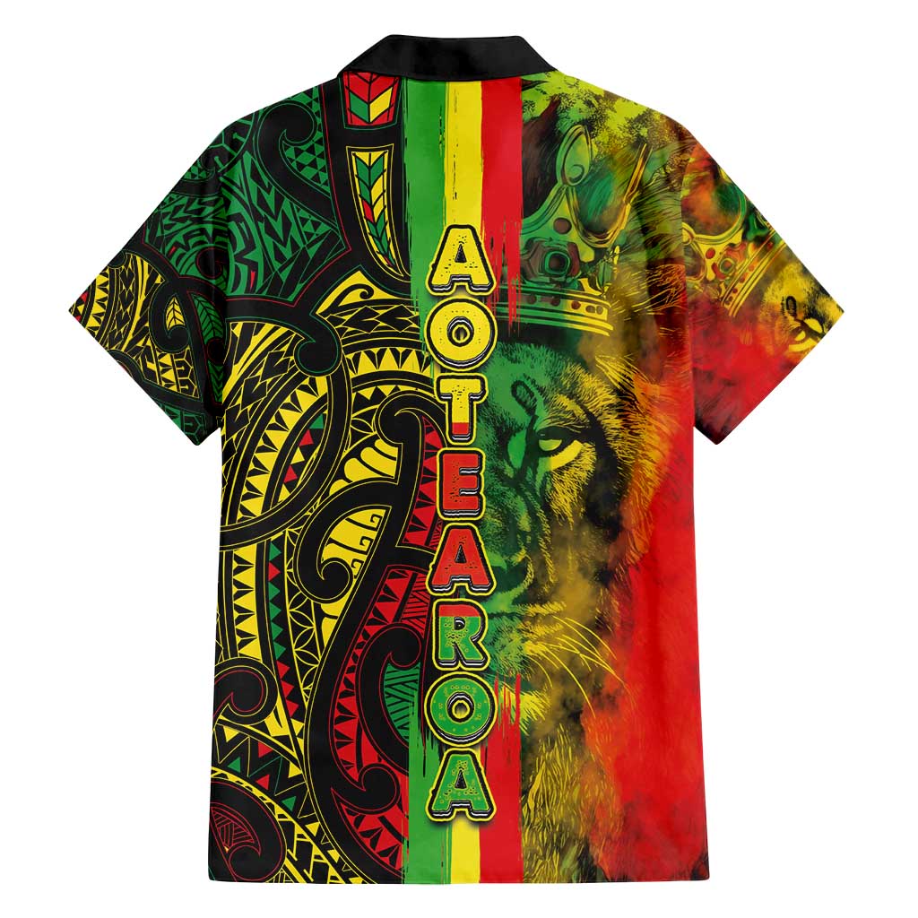 Aotearoa Reggae Family Matching Long Sleeve Bodycon Dress and Hawaiian Shirt Maori Reggae-One Love LT03 - Polynesian Pride