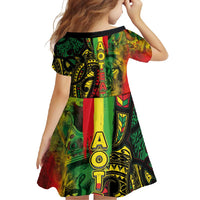 Aotearoa Reggae Family Matching Mermaid Dress and Hawaiian Shirt Maori Reggae-One Love LT03 - Polynesian Pride