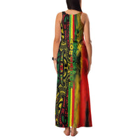 Aotearoa Reggae Family Matching Tank Maxi Dress and Hawaiian Shirt Maori Reggae-One Love LT03 - Polynesian Pride