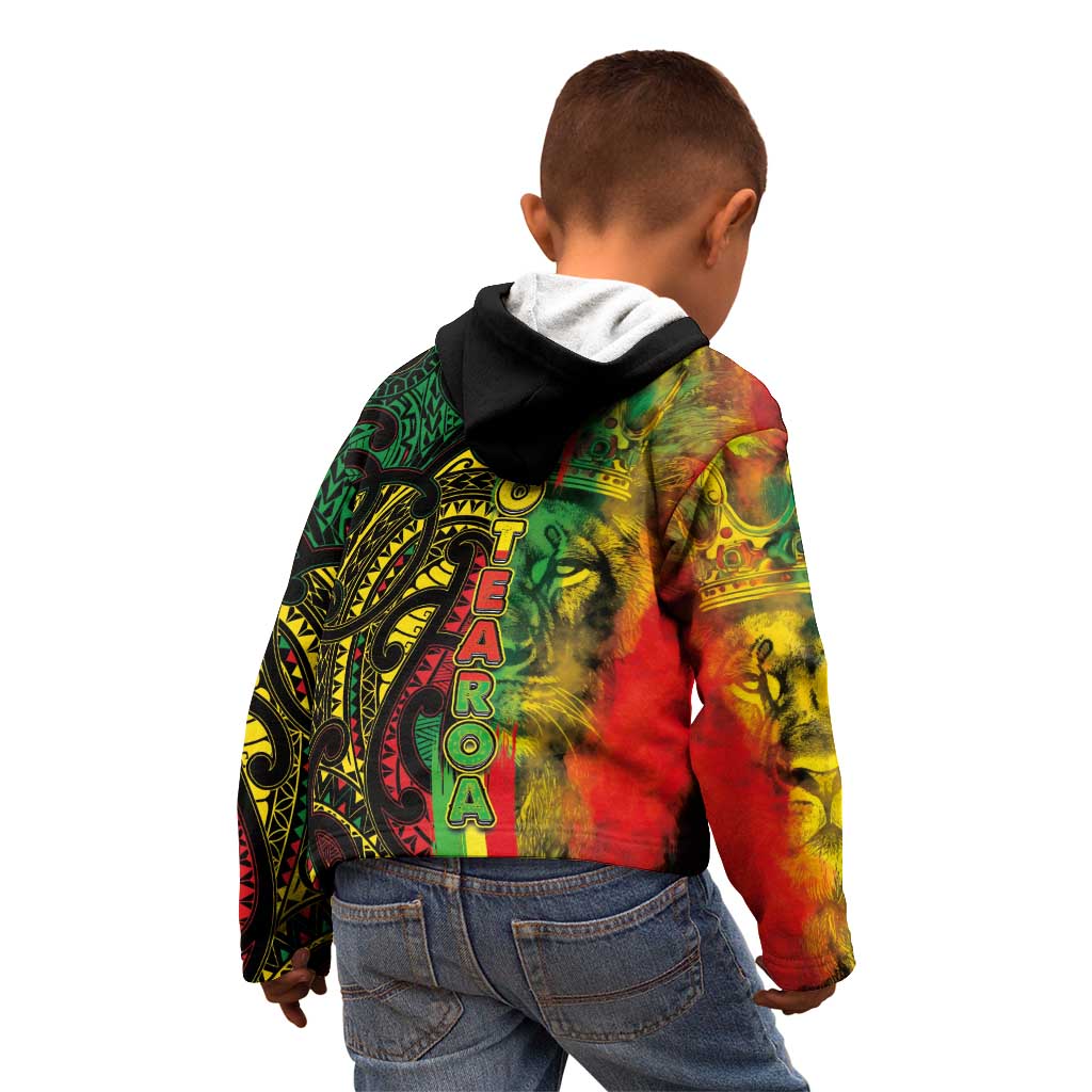 Aotearoa Reggae Kid Hoodie Maori Reggae-One Love LT03 - Polynesian Pride