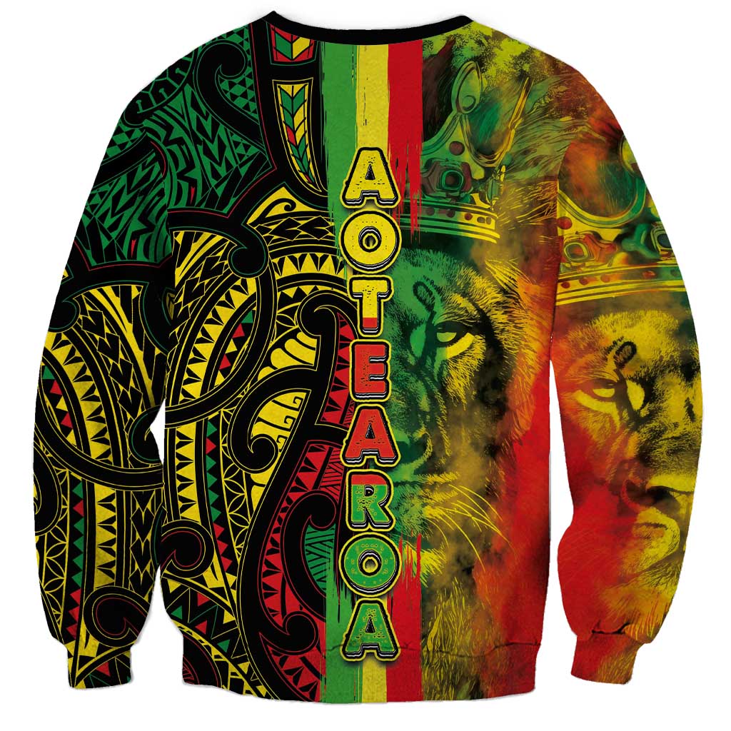 Aotearoa Reggae Sweatshirt Maori Reggae-One Love