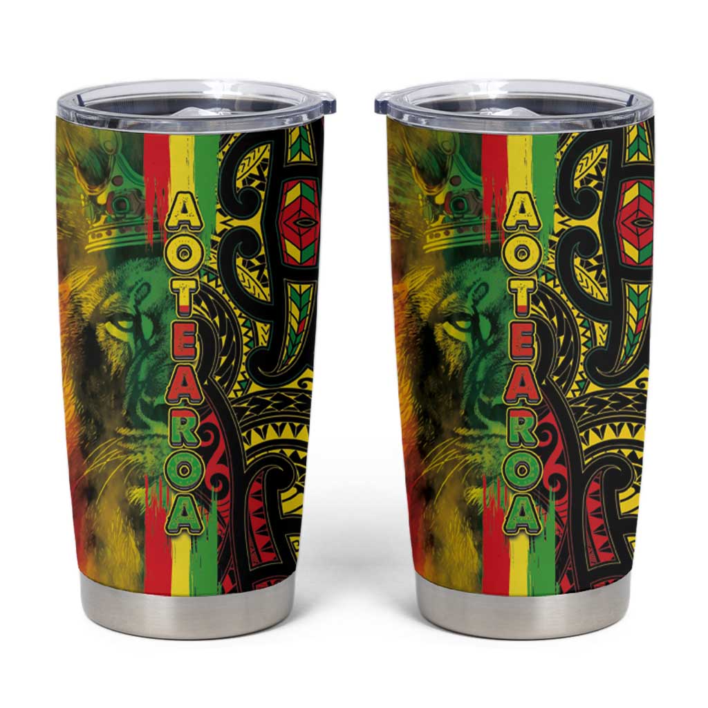 Aotearoa Reggae Tumbler Cup Maori Reggae-One Love LT03 Reggae - Polynesian Pride