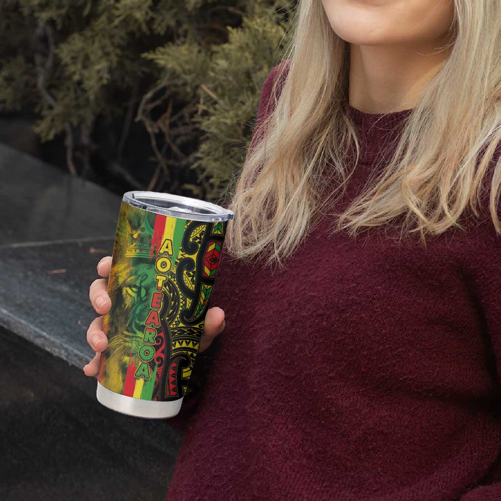 Aotearoa Reggae Tumbler Cup Maori Reggae-One Love LT03 - Polynesian Pride