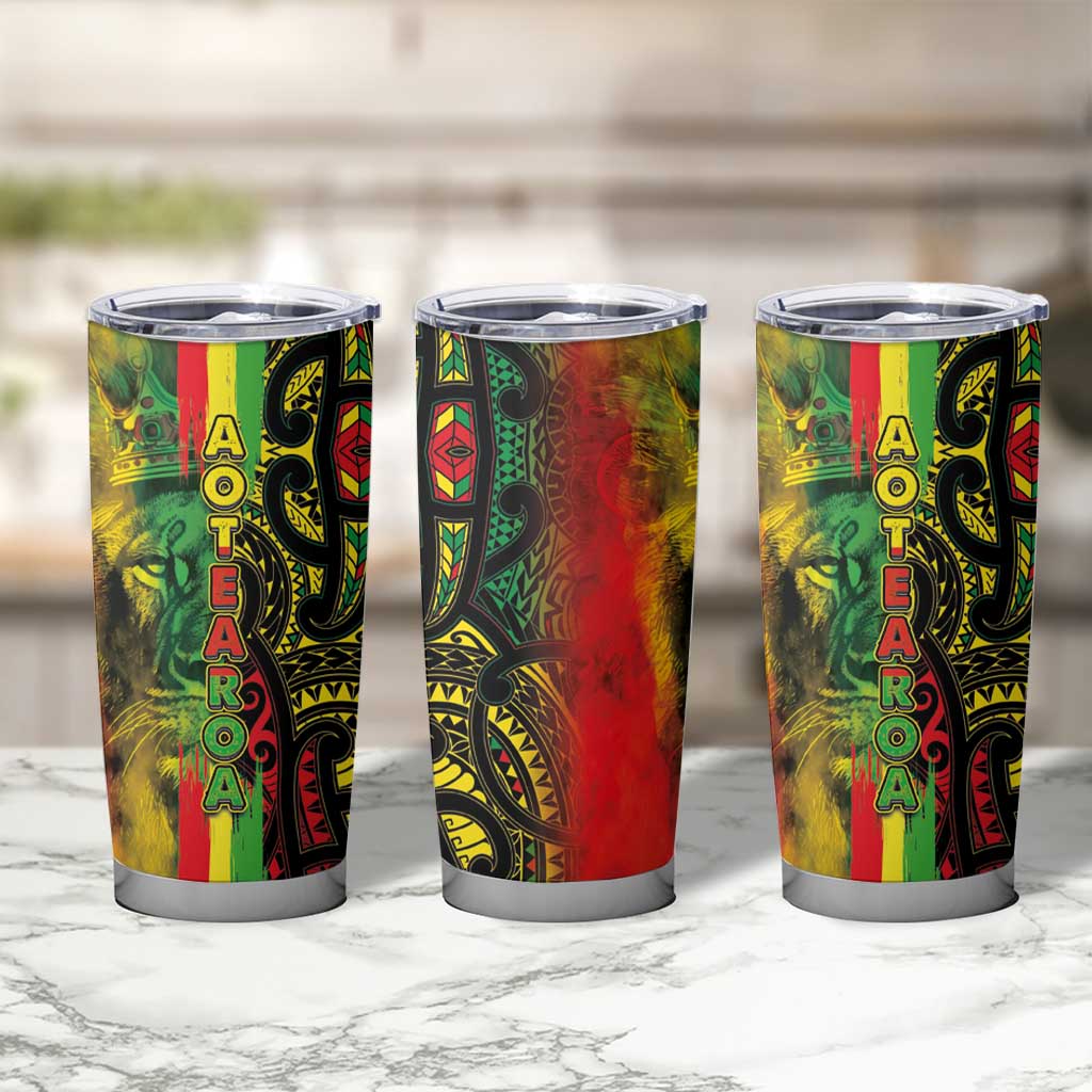 Aotearoa Reggae Tumbler Cup Maori Reggae-One Love LT03 - Polynesian Pride