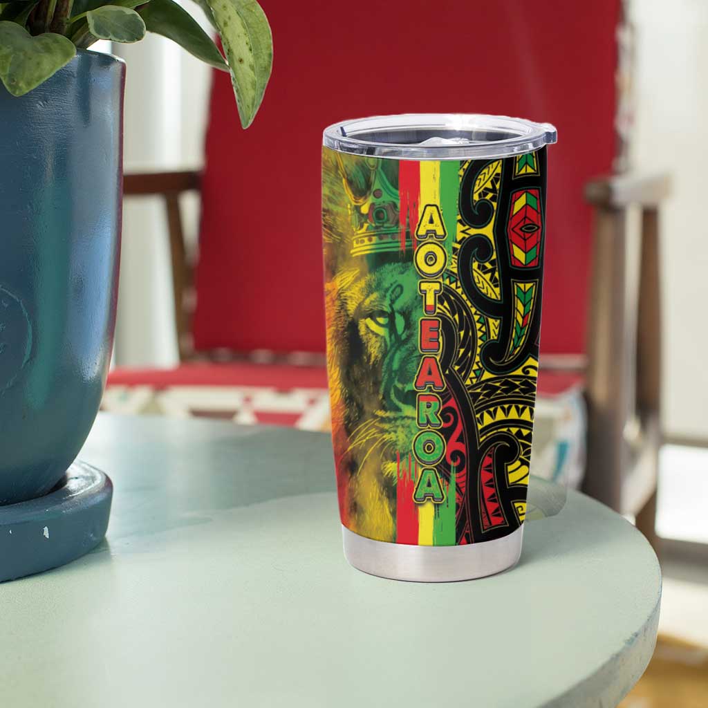 Aotearoa Reggae Tumbler Cup Maori Reggae-One Love LT03 - Polynesian Pride