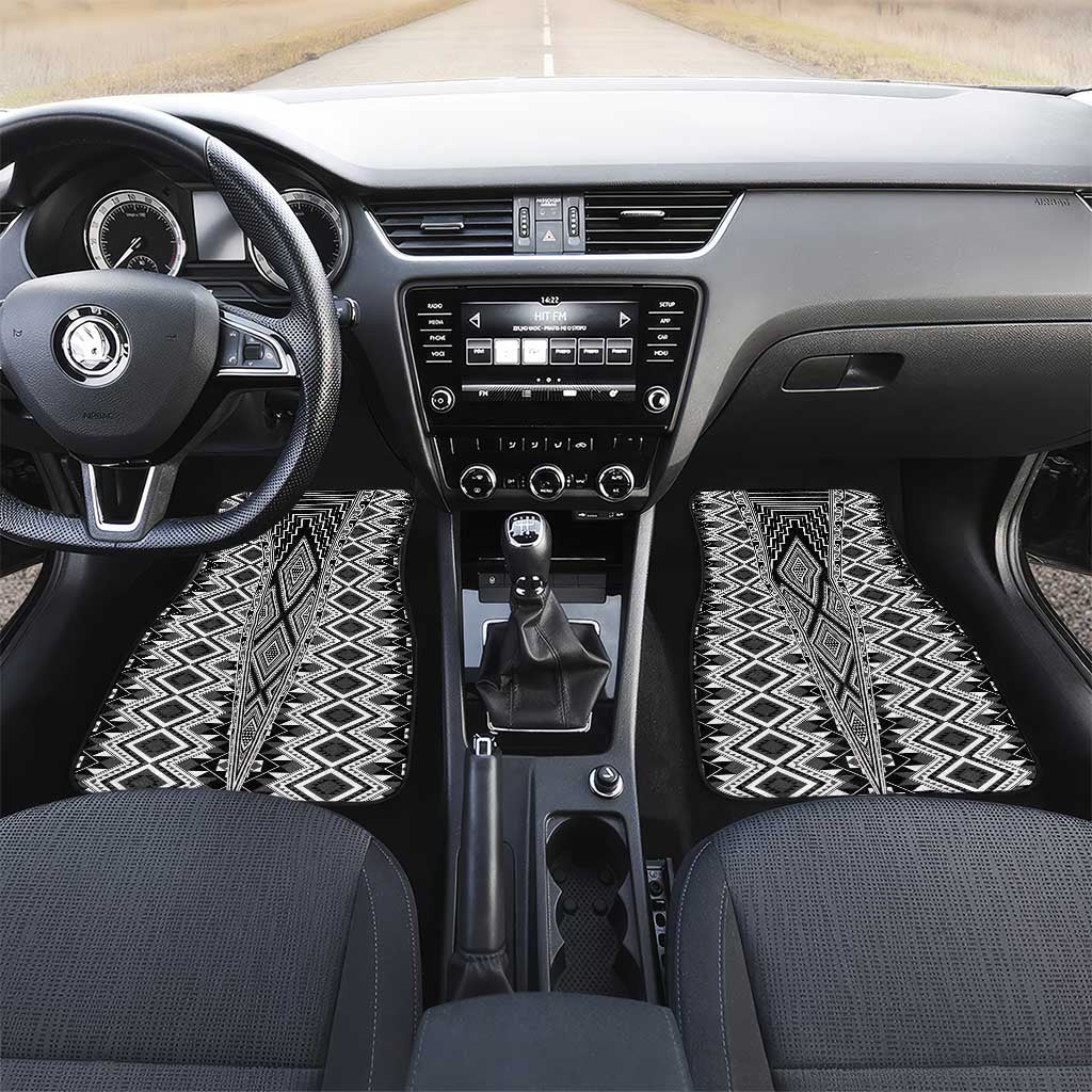 Aotearoa Tukutuku and Poutama Motif Classic Car Mats
