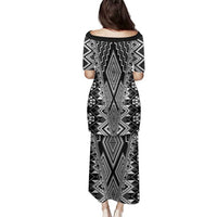 Aotearoa Tukutuku and Poutama Motif Classic Family Matching Puletasi and Hawaiian Shirt LT03 - Polynesian Pride
